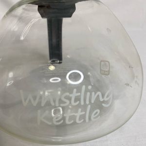 Whistling Kettle  Medelco Glass Stovetop Tea Coffee Pot Carafe Decanter